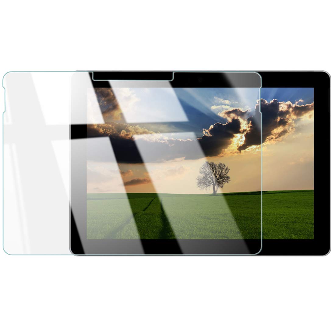 【Surface Go 10インチ対応】日本メーカー ガラスフィルム 全面保護 最高硬度 9H ケース干渉防止 強化ガラス 液晶保護フィルム 高透過率 気泡ゼロ 硬度9H SurfaceGo 透明1 - WANLOK.com ワンロック公式サイト