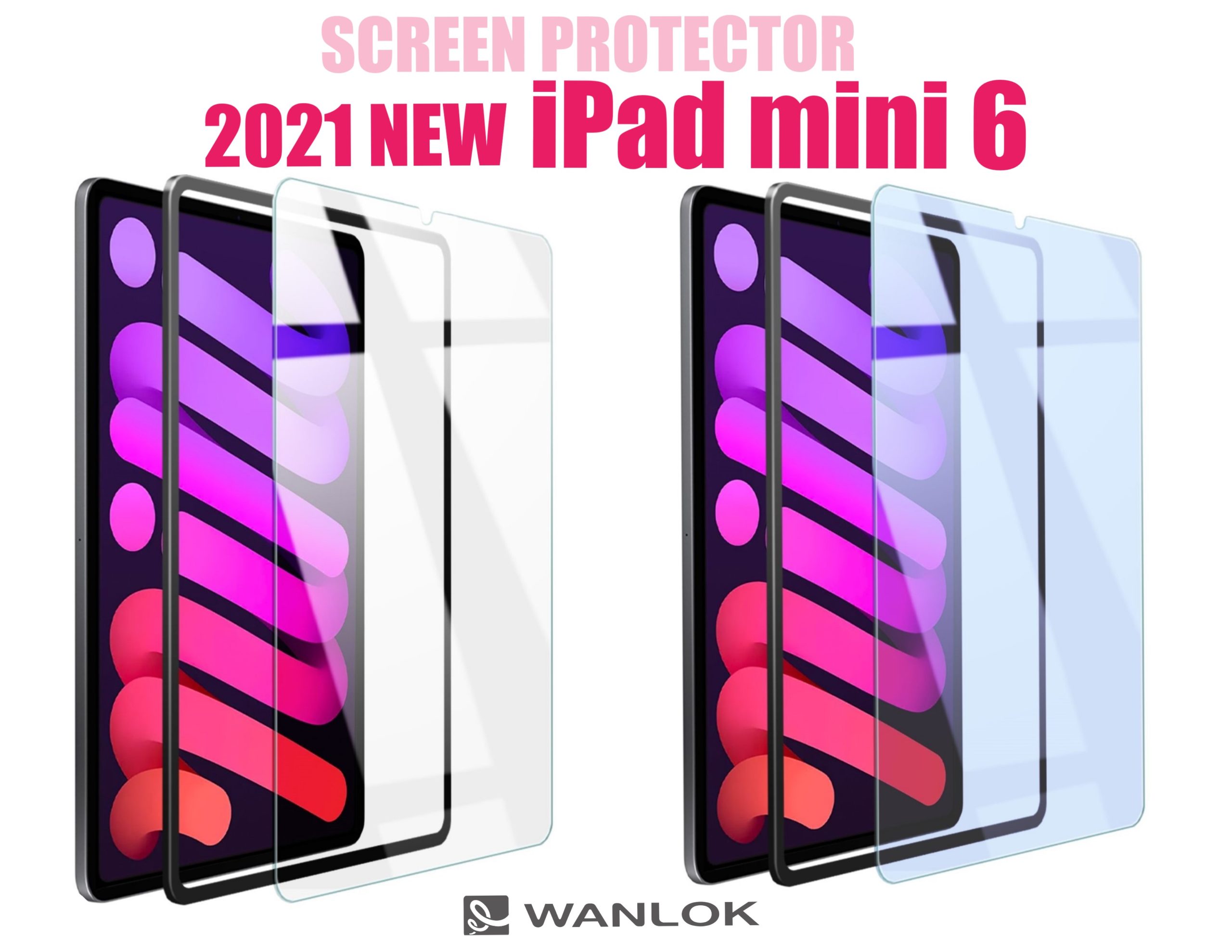 Apple新製品発表イベントにて 待ちに待った「新型iPad mini6」を発表。WANLOKでは対応ガラスフィルムをご予約開始！今なら20%OFF！Amazon限定ブランド ガイド枠付で貼り付け簡単